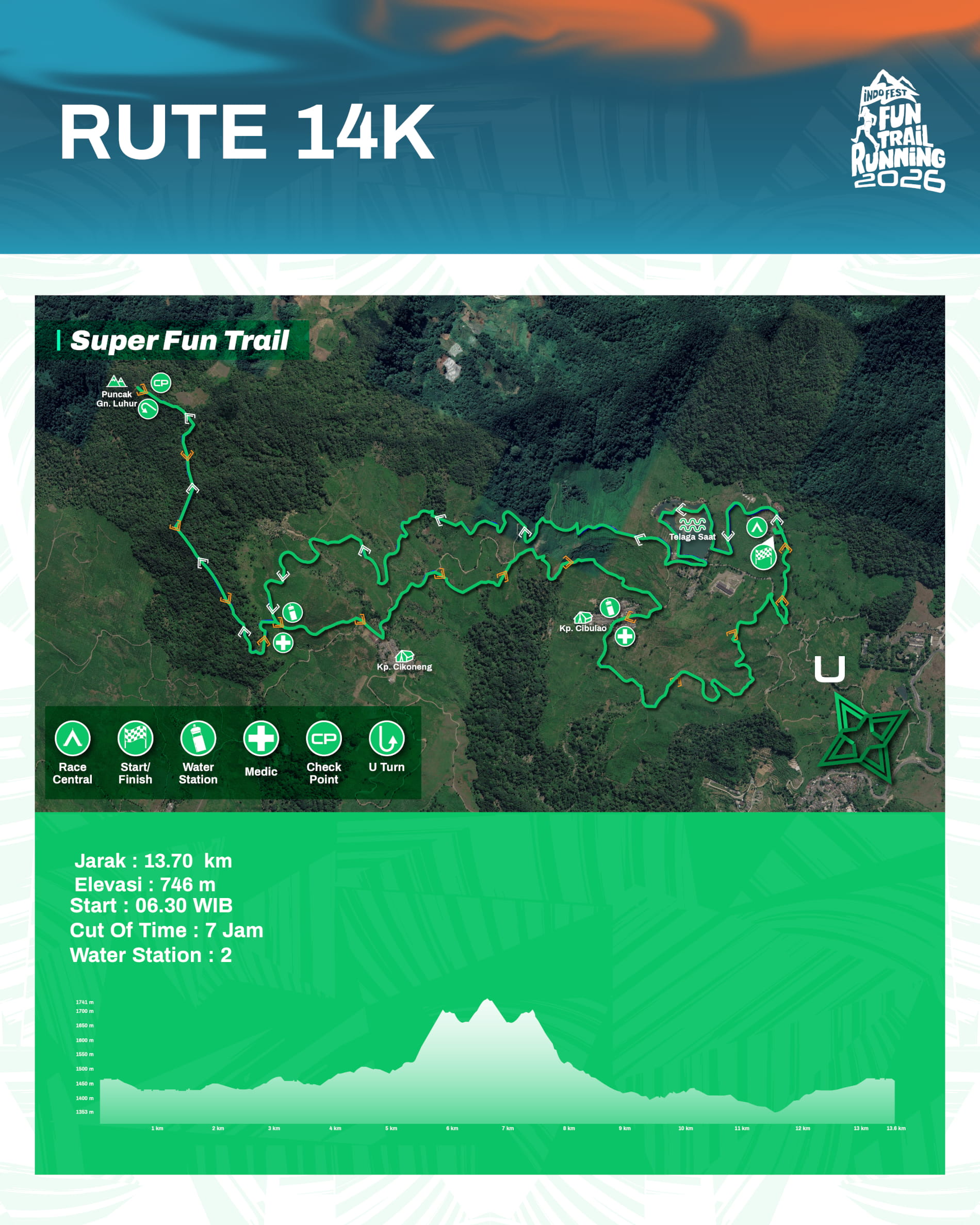 14K route map
