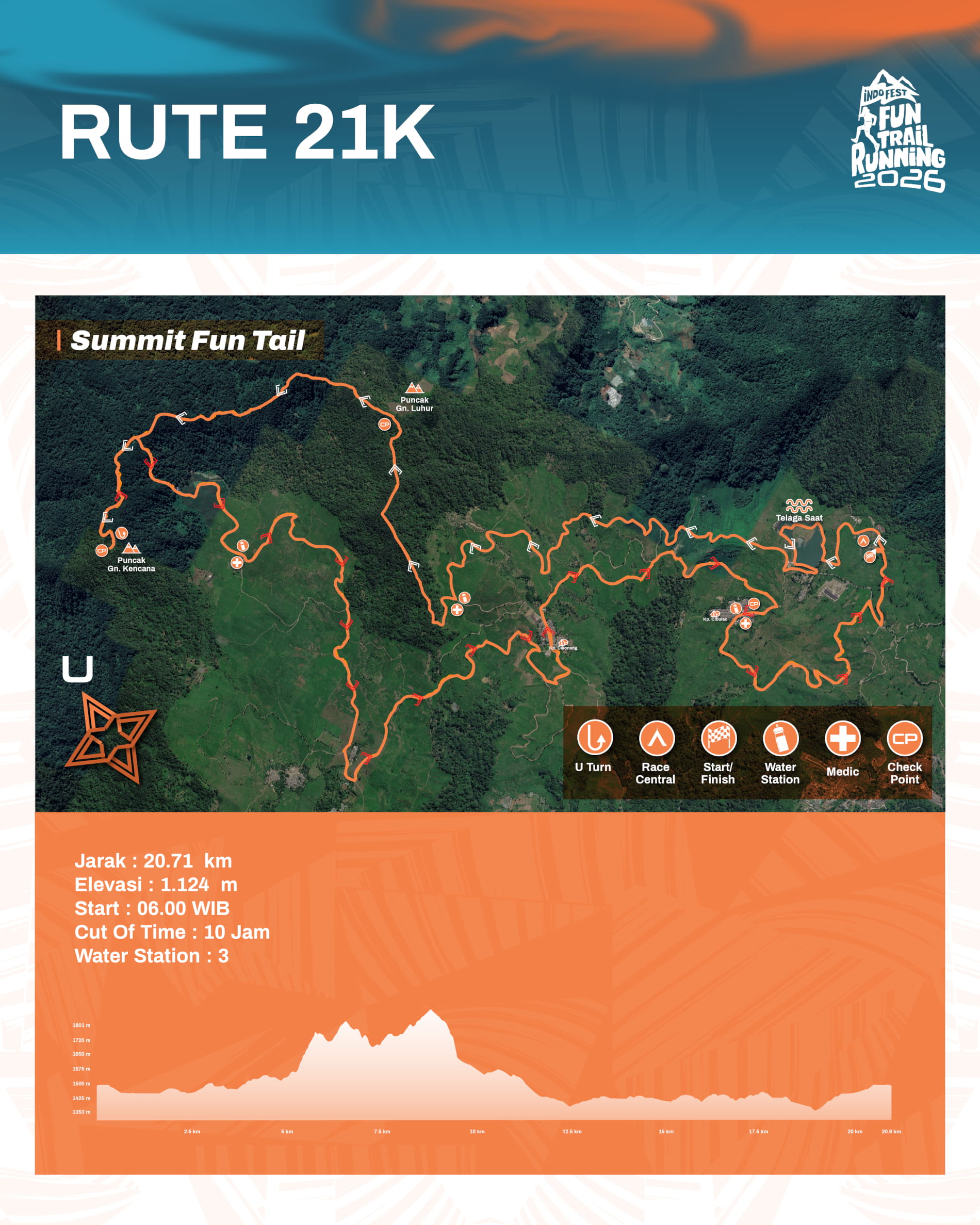 21K route map