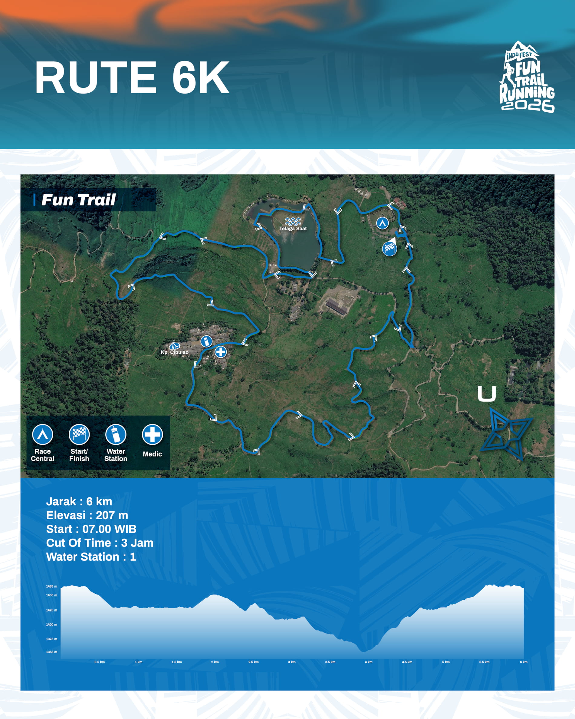6K route map